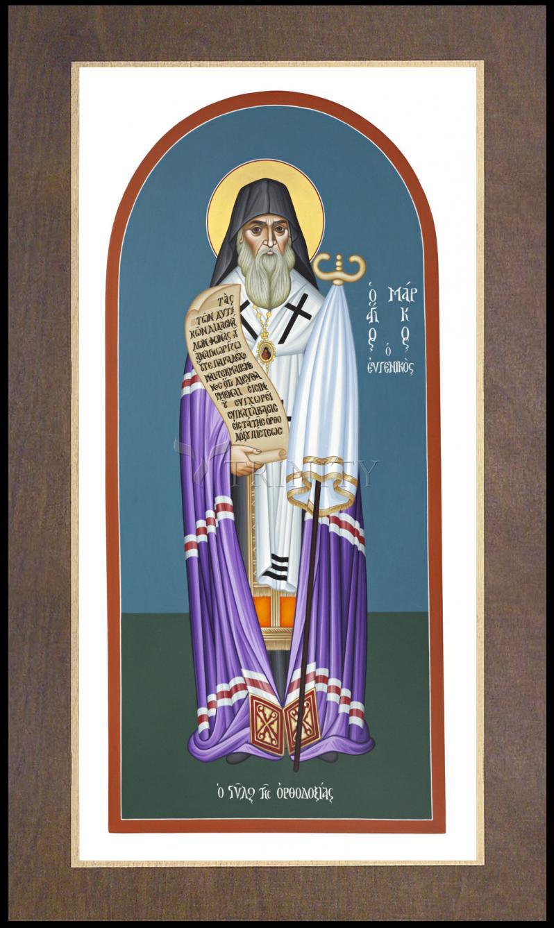 St. Mark of Ephesus - Wood Plaque Premium by Br. Robert Lentz, OFM - Trinity Stores