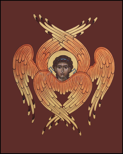 Seraph Angel - Wood Plaque by Br. Robert Lentz, OFM - Trinity Stores