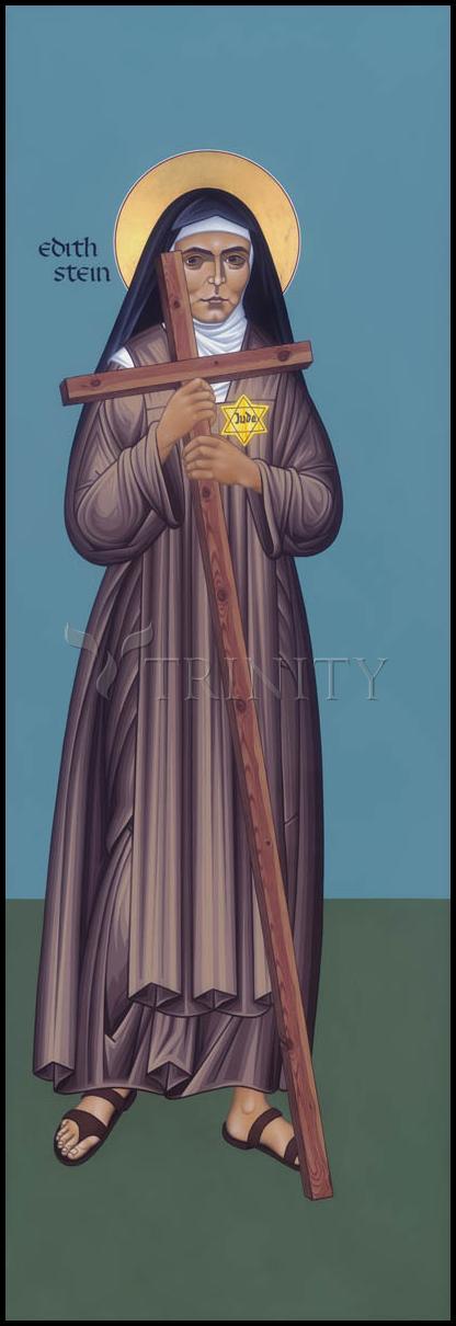 St. Edith Stein - Wood Plaque by Br. Robert Lentz, OFM - Trinity Stores