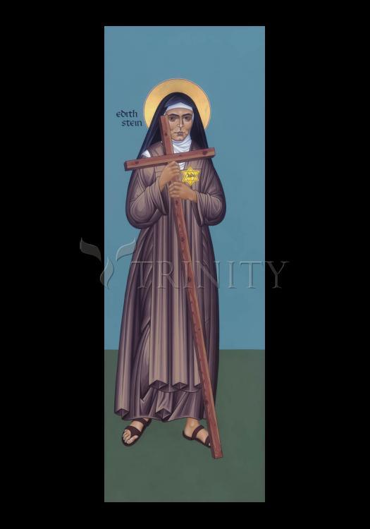 St. Edith Stein - Holy Card by Br. Robert Lentz, OFM - Trinity Stores