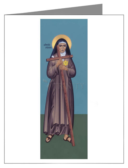 St. Edith Stein - Note Card Custom Text by Br. Robert Lentz, OFM - Trinity Stores