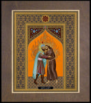 Wood Plaque Premium - St. Francis and the Sultan by R. Lentz