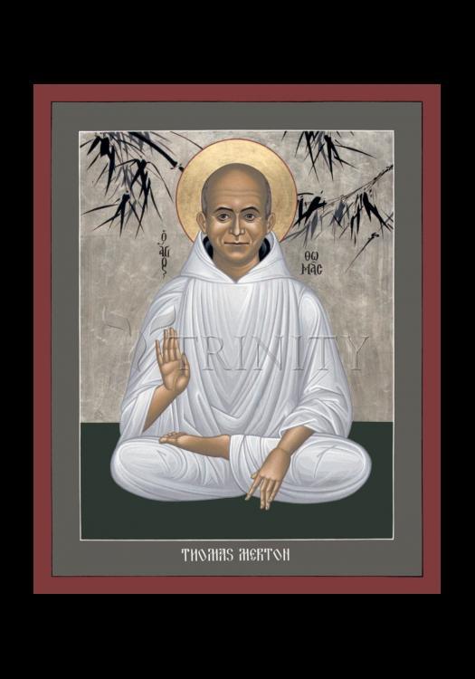 Thomas Merton - Holy Card by Br. Robert Lentz, OFM - Trinity Stores