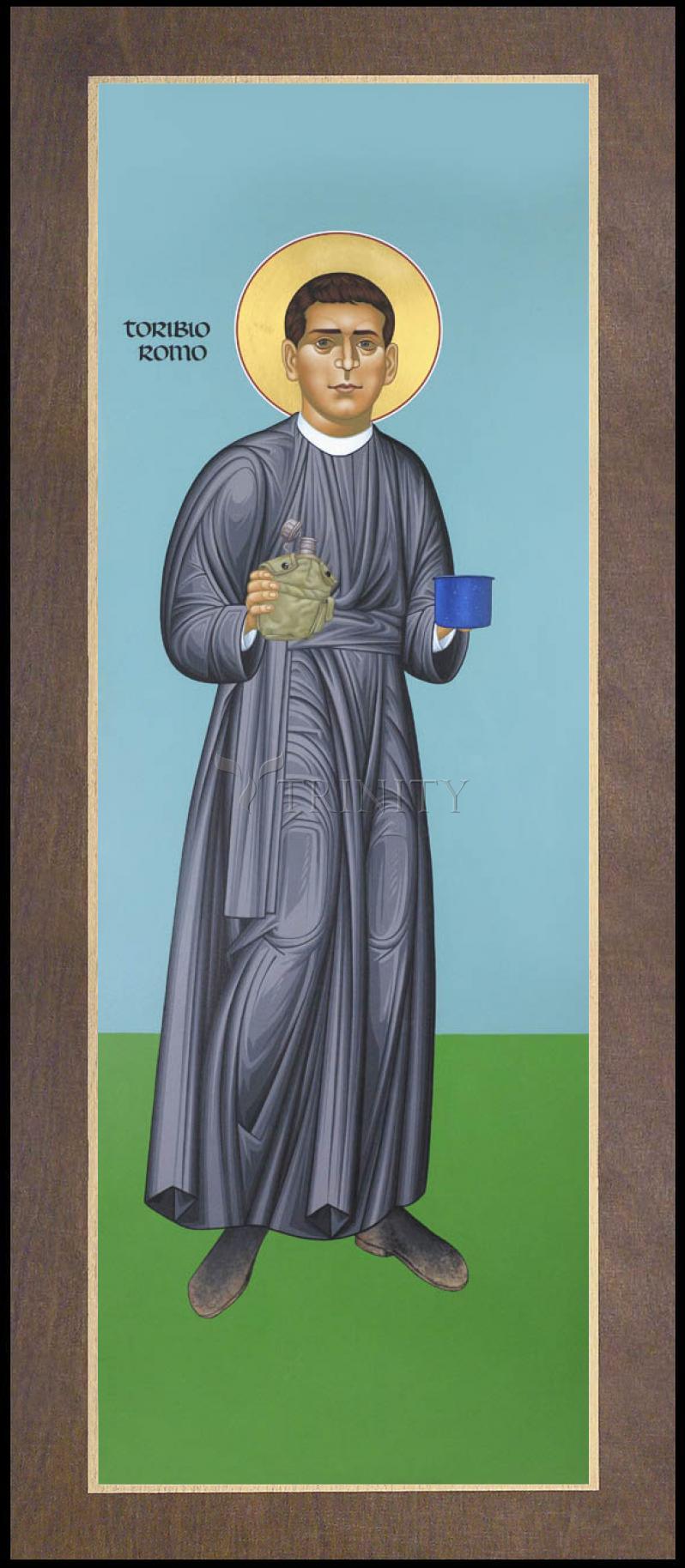 St. Toribio Romo - Wood Plaque Premium by Br. Robert Lentz, OFM - Trinity Stores