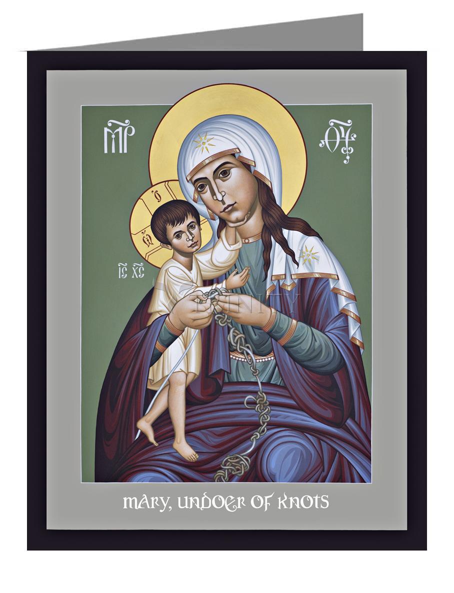 Mary, Undoer of Knots - Note Card Custom Text by Br. Robert Lentz, OFM - Trinity Stores