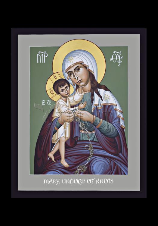 Mary, Undoer of Knots - Holy Card by Br. Robert Lentz, OFM - Trinity Stores