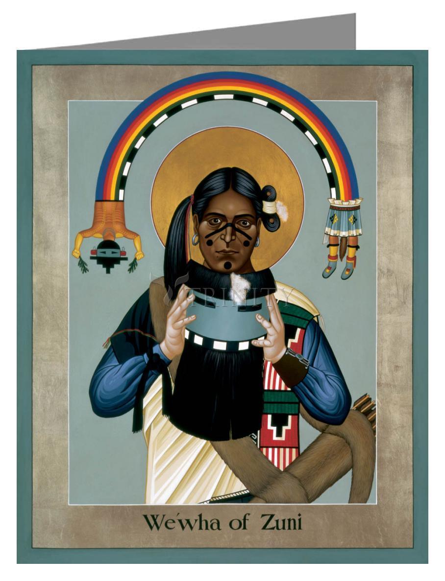 We-wha of Zuni - Note Card Custom Text by Br. Robert Lentz, OFM - Trinity Stores