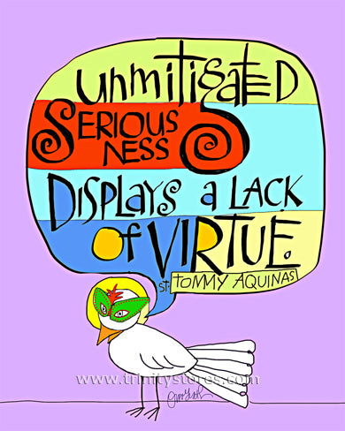 Apr 1 - “Unmitigated Seriousness” © artwork by Br. Mickey McGrath, OSFS.
