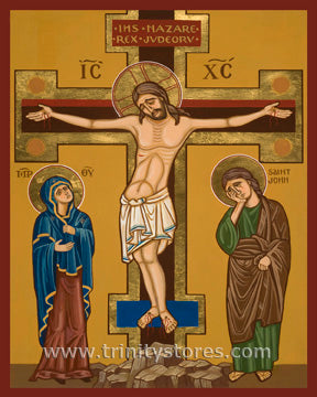 Apr 03 - “Crucifixion” © icon by Joan Cole.