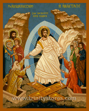 Apr 05 - “Resurrection - Descent into Hades” © icon by Joan Cole.