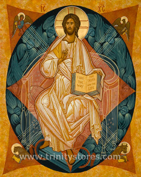Apr 6 - “Christ Enthroned” © icon by Joan Cole.