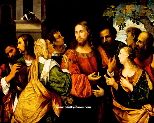 Apr 6 - “Christ and Women of Canaan” © by Museum Religious Art Classics.