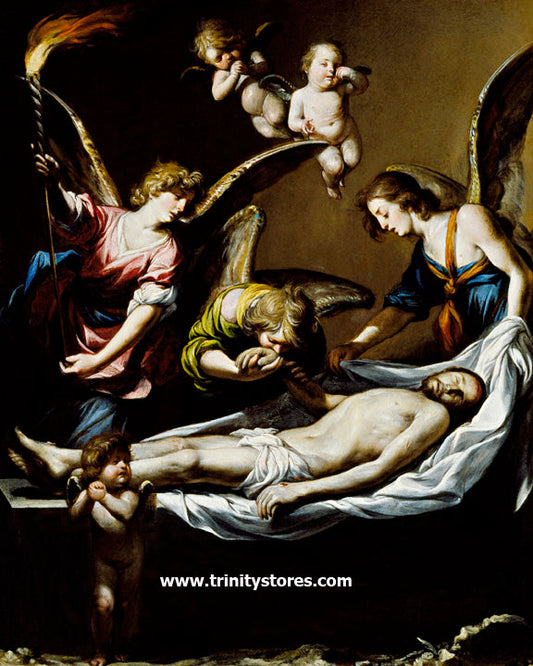 Apr 10 - “Christ with Lamenting Angels” © by Museum Religious Art Classics.