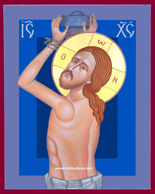 Apr 11 - “Scourging of Christ” © icon by Robert Gerwing. - trinitystores