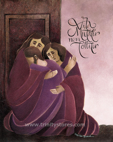 Apr 12 - “Life Is Changed, Not Taken Away” © artwork by Br. Mickey McGrath, OSFS.
