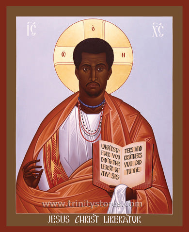 Apr 14 - “Jesus Christ: Liberator” © icon by Br. Robert Lentz, OFM.