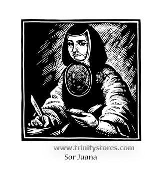 Apr 17 - “Sor Juana Inés de la Cruz” © artwork by Julie Lonneman.