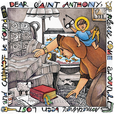 Apr 22 - “St. Anthony of Padua” © artwork by Br. Mickey McGrath, OSFS.