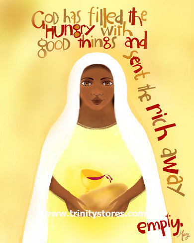 Apr 22 - “Mary’s Song - Fill the Hungry” © artwork by Br. Mickey McGrath, OSFS. &nbsp;