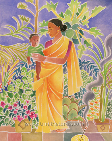 Apr 24 - “Garden Madonna” © artwork by Br. Mickey McGrath, OSFS.