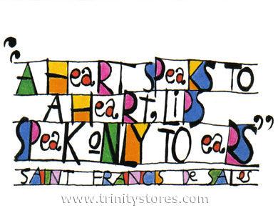 Apr 25 - “Heart Speaks To Heart” © artwork by Br. Mickey McGrath, OSFS.
