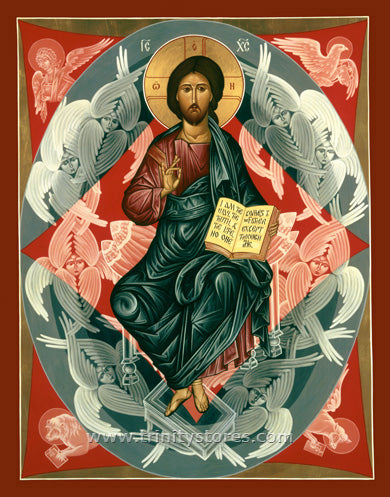 Apr 26 - “Christ Enthroned” © icon by Br. Robert Lentz, OFM.