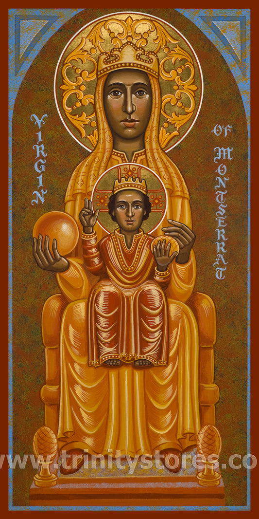 Apr 27 - “Virgin of Montserrat - Black Madonna” © icon by Joan Cole.