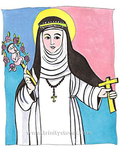 Apr 28 - “St. Catherine of Siena” © artwork by Br. Mickey McGrath, OSFS. - trinitystores