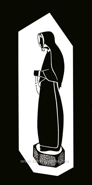 Apr 30 - “Bl. Pauline” © silhouette art by Dan Paulos.