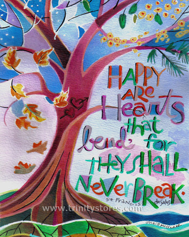 Apr 30 - “Happy Are Hearts That Bend” © artwork by Br. Mickey McGrath, OSFS.