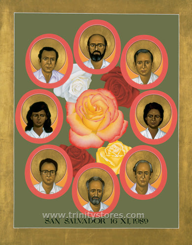 Apr 30 - “Martyrs of the Jesuit University” © icon by Br. Robert Lentz, OFM.