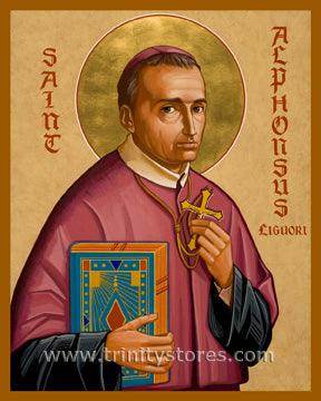 Aug 1 - St. Alphonsus Liguori icon by Joan Cole - trinitystores