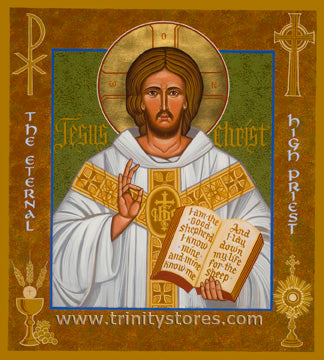 Aug 2 - “Jesus Christ - Eternal High Priest” © icon by Joan Cole.