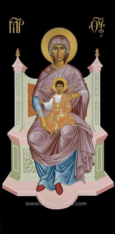 Aug 3 - “Queen of Heaven” © icon by Br. Robert Lentz, OFM.