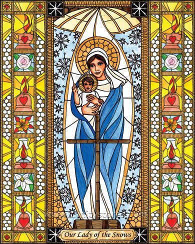 Aug 5 - Our Lady of the Snows artwork by Brenda Nippert. - trinitystores