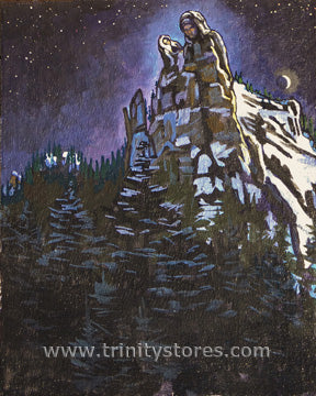 Aug 5 - “Our Lady of the Snows” © artwork by Lewis Williams, OFS