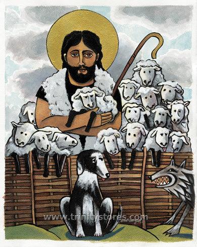 Aug 6 - Good Shepherd artwork by Br. Mickey McGrath, OSFS. - trinitystores