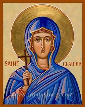 Aug 7 - St. Claudia icon by Joan Cole. - trinitystores