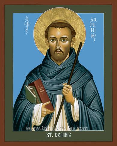 Aug 8 - St. Dominic Guzman icon by Br. Robert Lentz, OFM. - trinitystores