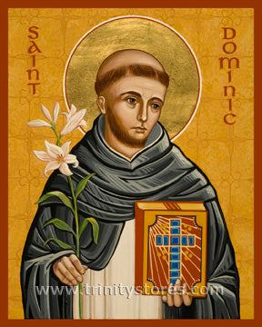 Aug 8 - “St. Dominic” © icon by Joan Cole.