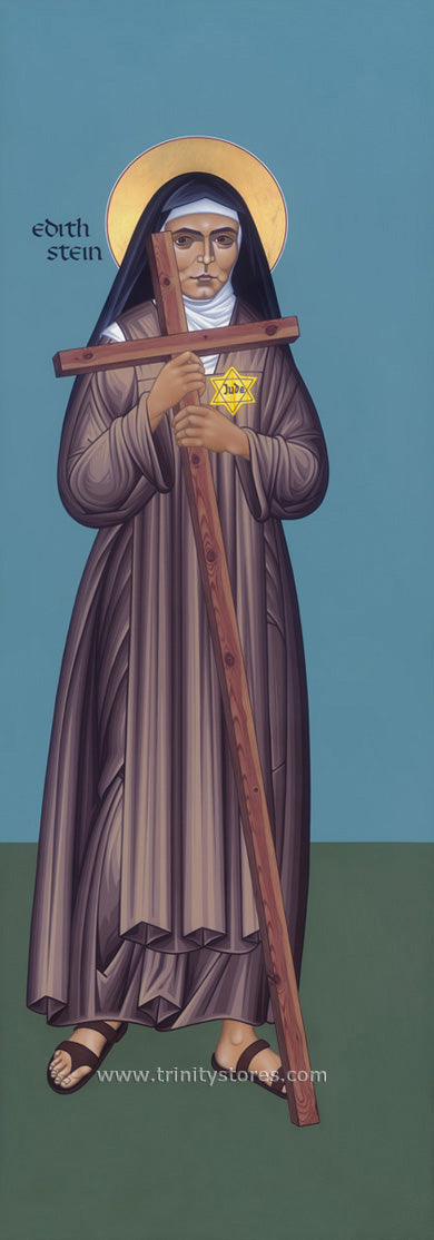 Aug 9 - “St. Edith Stein” © icon by Br. Robert Lentz, OFM.