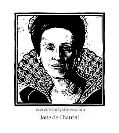 Aug 12 - “St. Jane Frances de Chantal” © artwork by Julie Lonneman.