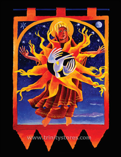 Aug 15 - “Assumption into Heaven” © artwork by Br. Mickey McGrath, OSFS.