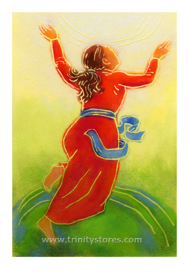 Aug 15 - “Assumption of Mary” © artwork by Julie Lonneman. Happy Feast of the Assumption!