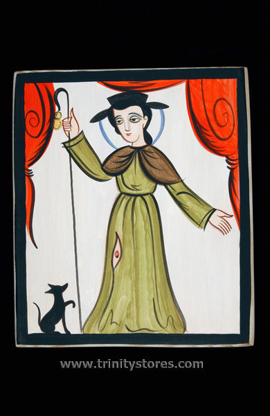 Aug 16 - “St. Roch” © retablos art by Br. Arturo Olivas, OFS.