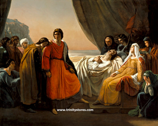 Aug 26 - “Death of St. Louis, King of France” by Museum Religious Art Classics.