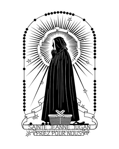 Aug 30 - “St. Jeanne Jugan” © silhouette art by Dan Paulos.