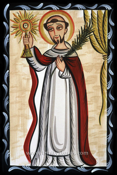 Aug 31 - “St. Raymond Nonnatus” © retablos art by Br. Arturo Olivas, OFS