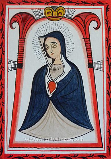 Dec 2 - Our Lady of the Cave retablos art by Br. Arturo Olivas, OFS - trinitystores