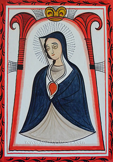 Dec 2 - “Our Lady of the Cave” © retablos art by Br. Arturo Olivas, OFS.